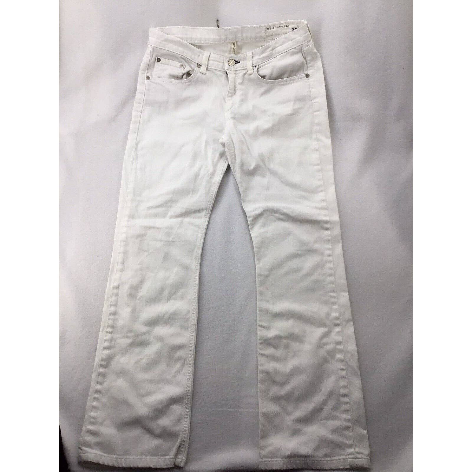 Rag & Bone Jeans Womens Size 30 Stiletto Boot Bootcut White